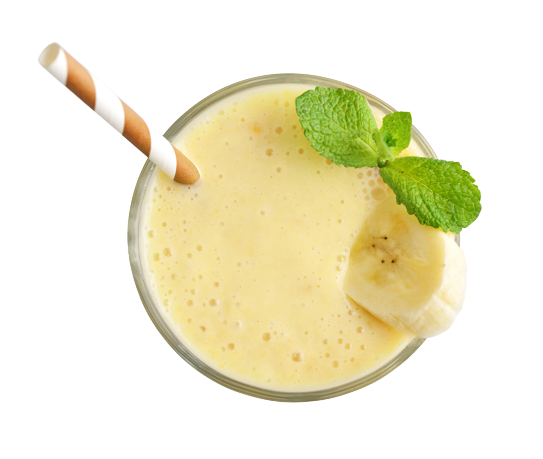 Bananen-quark-shake