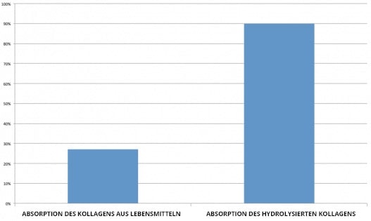 Absorption des kollagen